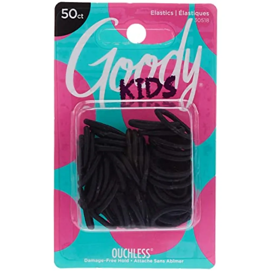 Ouchless Braided Mini Elastics, 50 Count
Ouchless Braided Mini Elastics, 50 Count
