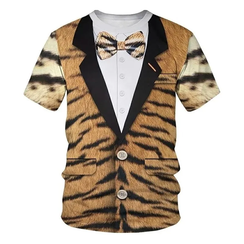 Summer Men's Fun Animal Leopard Print 3d Printed Long-Sleeved T-Shirt With An O-Neck For Fashion And Personal Style - 6xl 
Summer Men's Fun Animal Leopard Print 3d Printed Long-Sleeved T-Shirt With An O-Neck For Fashion And Personal Style - 6xl