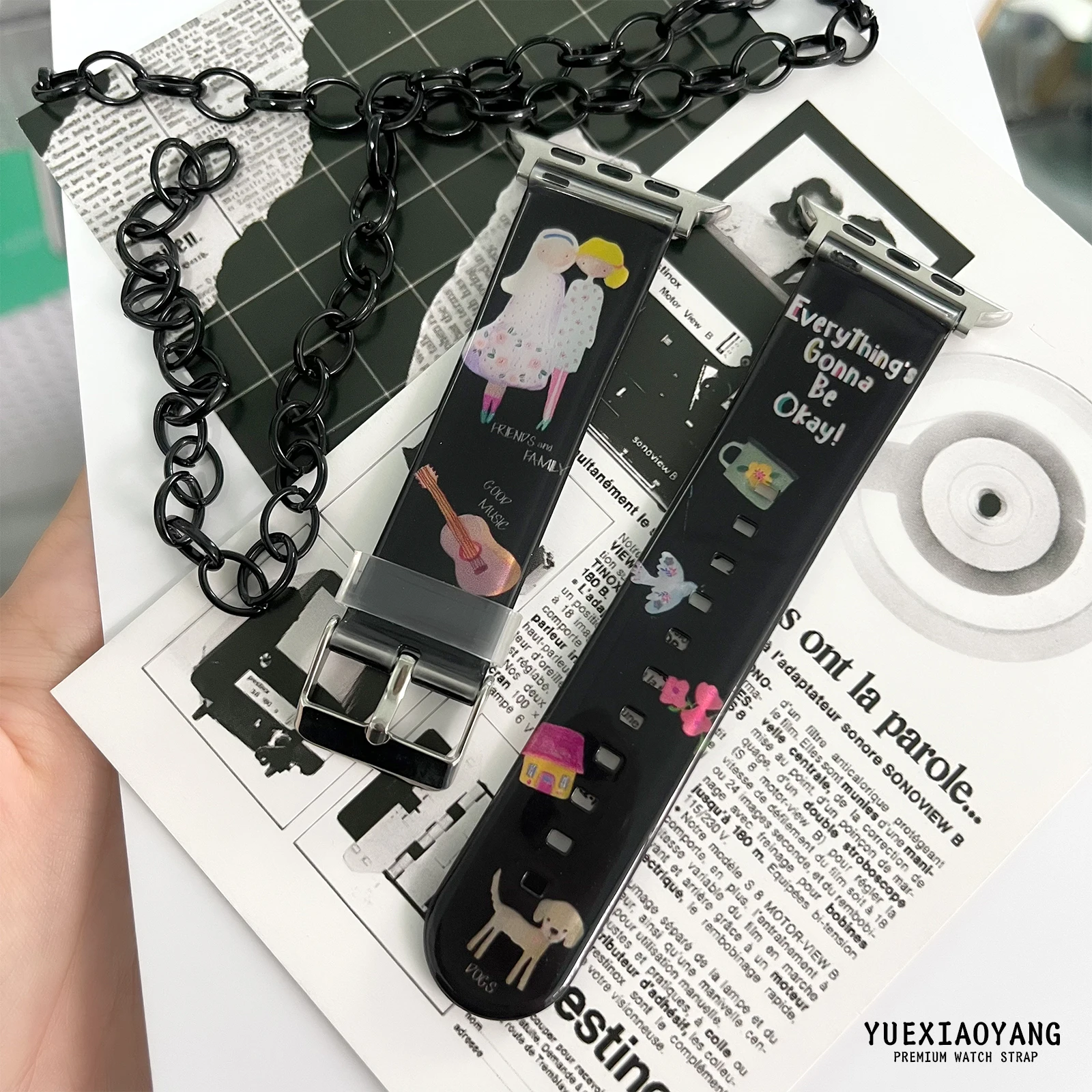 Transparent Black Series Strap for Apple Watch 10 9 8 7 Band Replaceable Bracelet for iWatch 46mm 42mm 41mm 40mm Watchband
Transparent Black Series Strap for Apple Watch 10 9 8 7 Band Replaceable Bracelet for iWatch 46mm 42mm 41mm 40mm Watchband