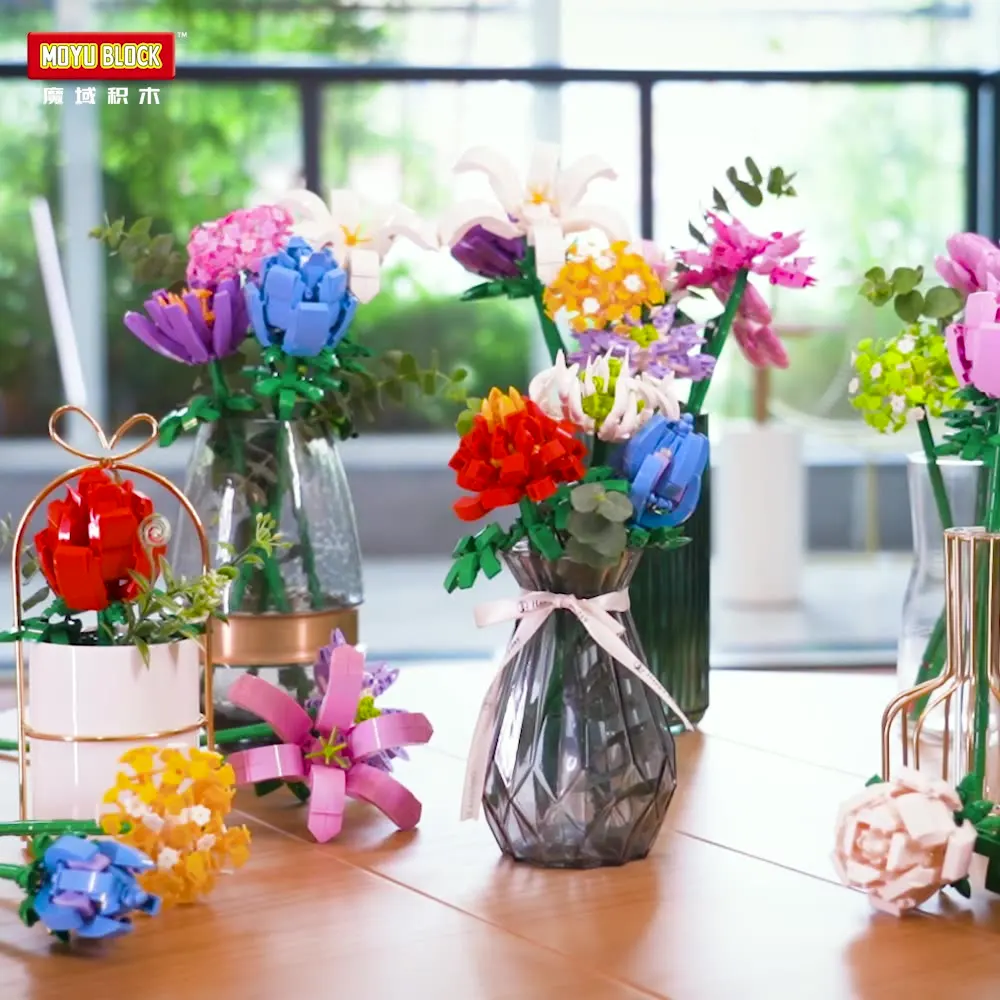 DIY Eternal Flower Accumulation Wood Block Girl's Toy Children's Puzzle Assembly Toy Adult Building Blocks Desktop Decoration
DIY Eternal Flower Accumulation Wood Block Girl's Toy Children's Puzzle Assembly Toy Adult Building Blocks Desktop Decoration