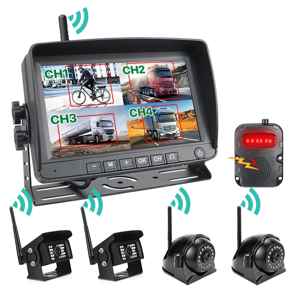 Беспроводной 7-дюймовый AHD радар для слепых зон BSD сигнализация DVR рекордер IPS монитор грузовика с разделенным экраном и 4 ИК-камерами для автобуса RV
Беспроводной 7-дюймовый AHD радар для слепых зон BSD сигнализация DVR рекордер IPS монитор грузовика с разделенным экраном и 4 ИК-камерами для автобуса RV