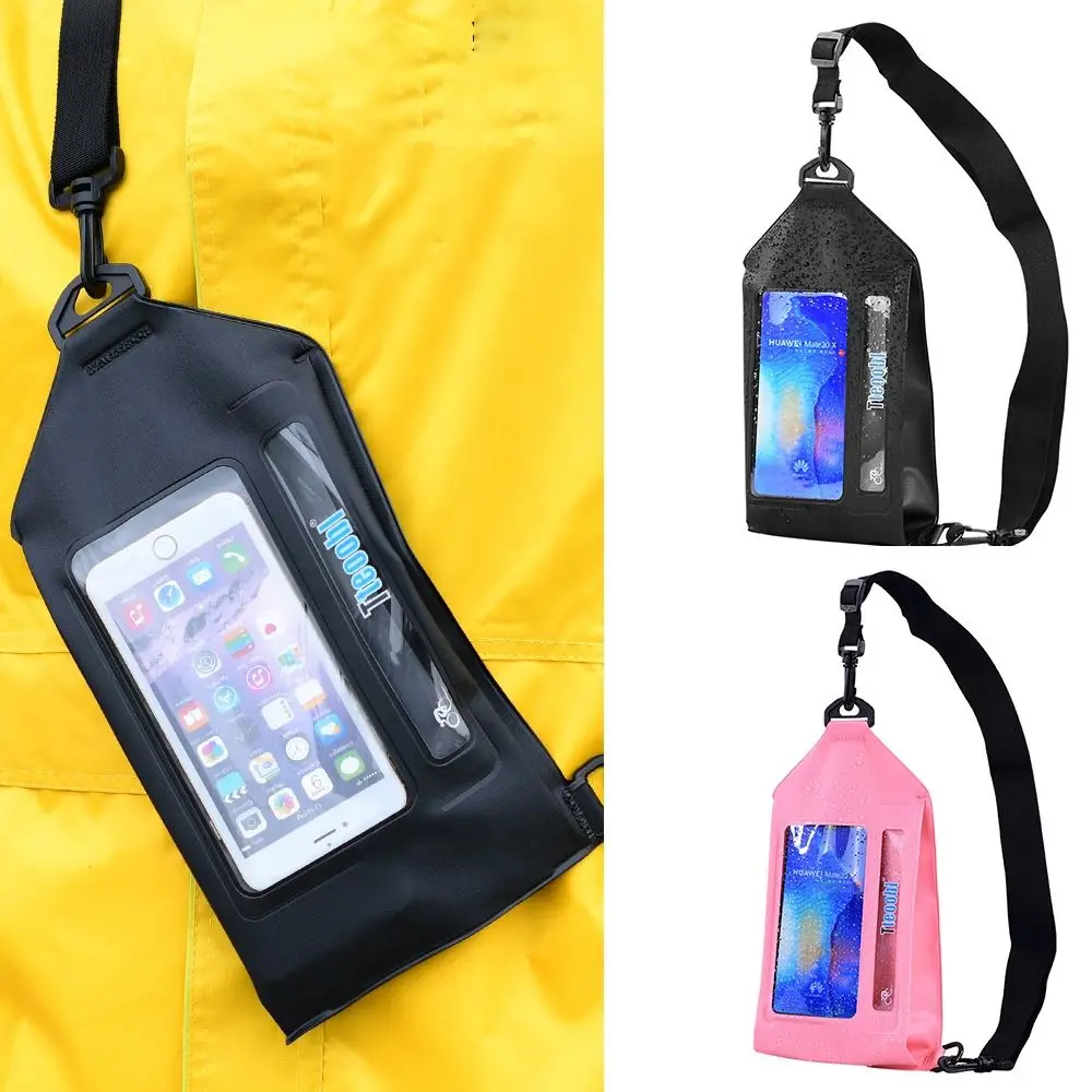 Storage Bag Waterproof Phone Pouch PVC Adjustable Strap Swimming Bag Transparent Thicken Shoulder Bag Outdoor
Storage Bag Waterproof Phone Pouch PVC Adjustable Strap Swimming Bag Transparent Thicken Shoulder Bag Outdoor