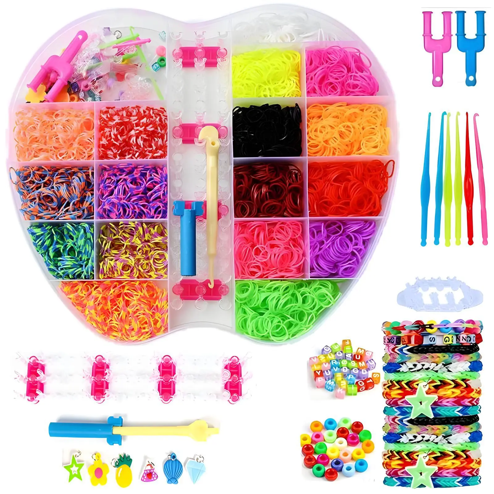 rubber band handmade DIY bracelet set rubber band big apple skin band set
rubber band handmade DIY bracelet set rubber band big apple skin band set