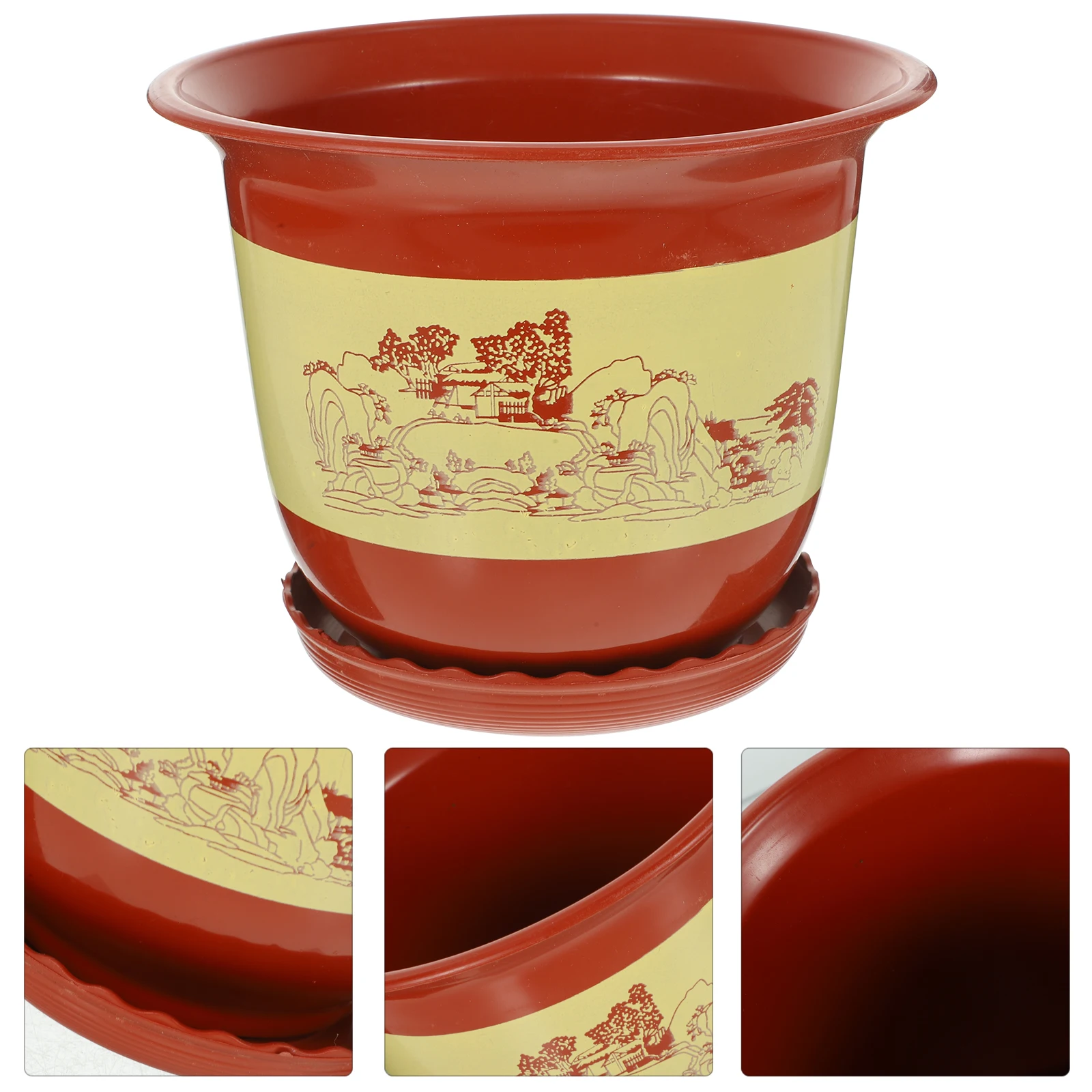 6 set Pink Gallon Flower Pot Orchid Planter Plastic Pots Saucer Drainage Holes Plant Nursery Pots Breathing Container
6 set Pink Gallon Flower Pot Orchid Planter Plastic Pots Saucer Drainage Holes Plant Nursery Pots Breathing Container