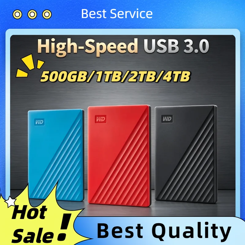 OEM For WD My Passport 1TB 2TB 4TB External Hard Drive USB 3.0 Portable Encrypted High Speed Storage for PC Laptop Mac
OEM For WD My Passport 1TB 2TB 4TB External Hard Drive USB 3.0 Portable Encrypted High Speed Storage for PC Laptop Mac