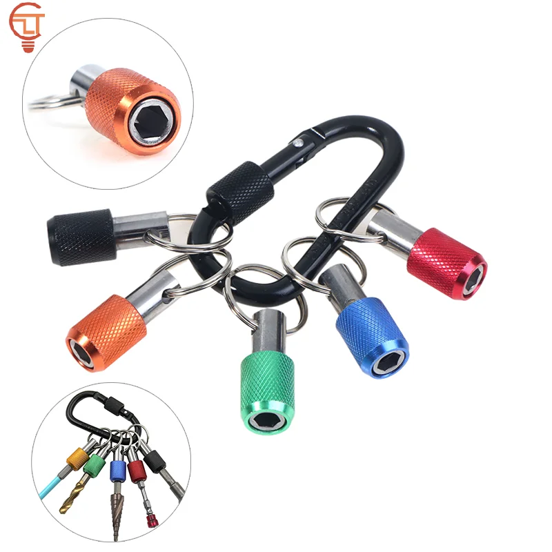 5PCS Keychain Quick Release Power Tools Parts 1/4 Hex Shank Screwdriver Drill Bits Holder Extension Bar Drill Screw Adapter
5PCS Keychain Quick Release Power Tools Parts 1/4 Hex Shank Screwdriver Drill Bits Holder Extension Bar Drill Screw Adapter