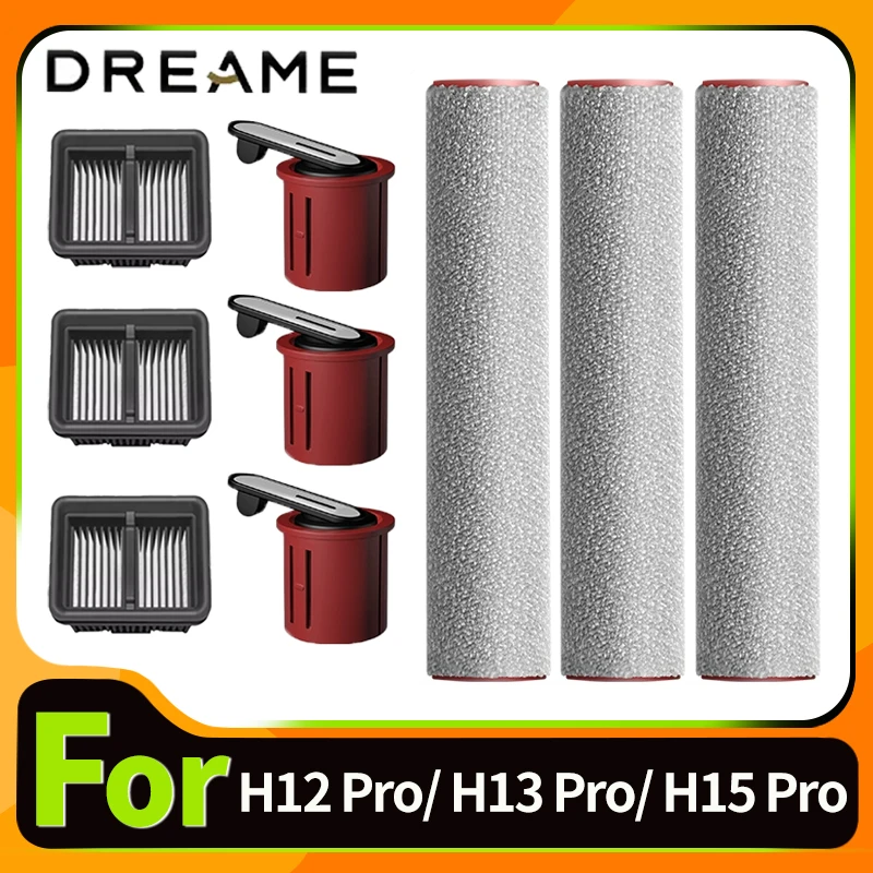 For Dreame H12 Pro/ H13 / H15 Pro Heat Vacuum Cleaner Brush Roller And HEPA Filter Accessories Replacement Spare Parts
For Dreame H12 Pro/ H13 / H15 Pro Heat Vacuum Cleaner Brush Roller And HEPA Filter Accessories Replacement Spare Parts