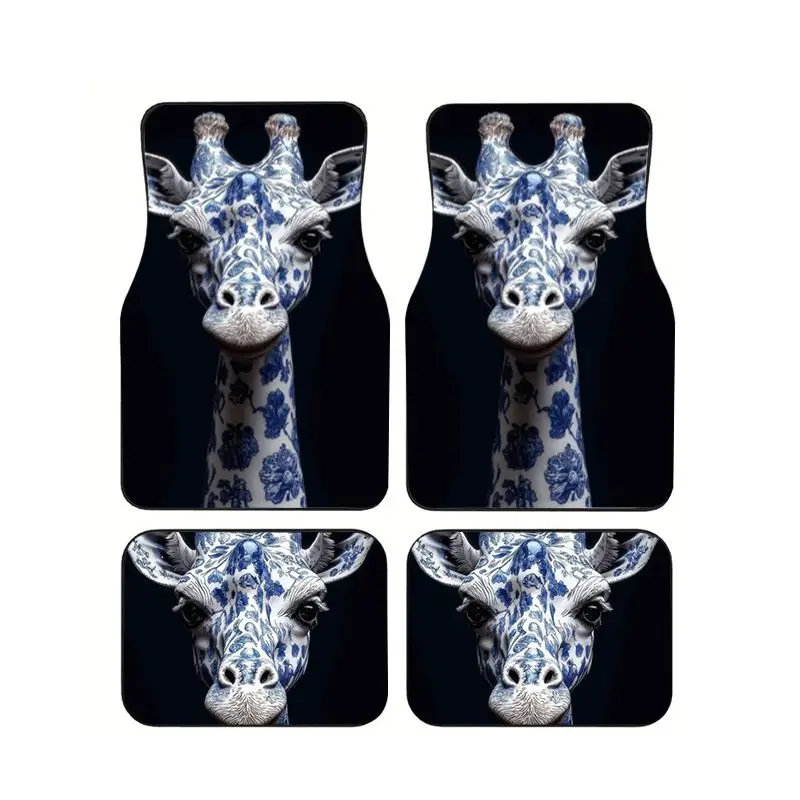 4PCS Universal Car Floor Mats Blue White Porcelain Giraffe Pattern Waterproof Non Slip Rubber Auto Liner Front Rear Set Decor
4PCS Universal Car Floor Mats Blue White Porcelain Giraffe Pattern Waterproof Non Slip Rubber Auto Liner Front Rear Set Decor