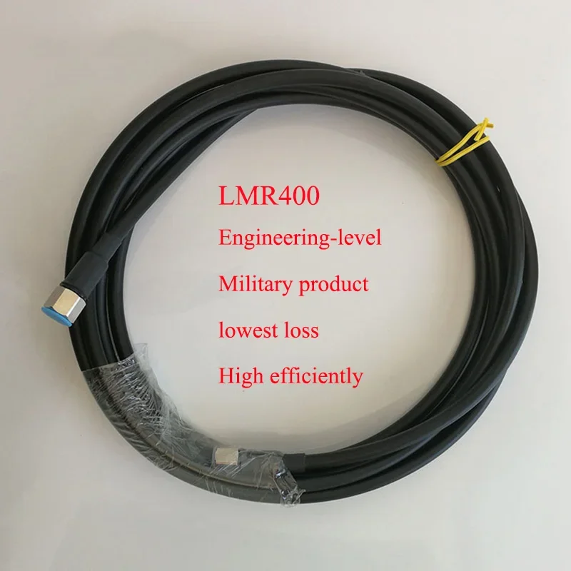 10 Meters 50-7 cable RF coaxial N male plug to male extension cord adapter LMR400 cable KSR LMR400 military quality 2pcs/lot
10 Meters 50-7 cable RF coaxial N male plug to male extension cord adapter LMR400 cable KSR LMR400 military quality 2pcs/lot