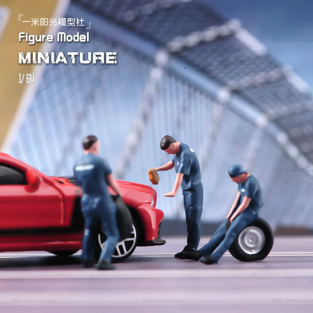 Miniatures Figures 1/64 The Mechanic Moved The Tire And Refueled It Model Creative Photography Scene Dolls Toys
Miniatures Figures 1/64 The Mechanic Moved The Tire And Refueled It Model Creative Photography Scene Dolls Toys