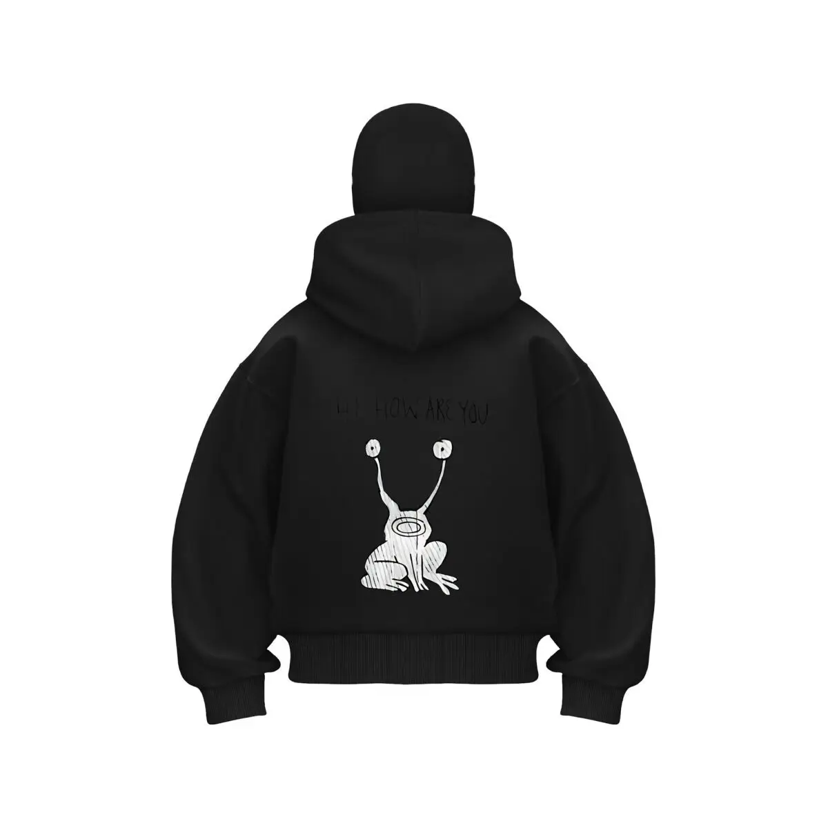 HI, HOW ARE YOU” Alien Frog, Quirky & Whimsical Cartoon Art Men's Double Hood Balaclava Zip Hoodie Winter Warm
HI, HOW ARE YOU” Alien Frog, Quirky & Whimsical Cartoon Art Men's Double Hood Balaclava Zip Hoodie Winter Warm