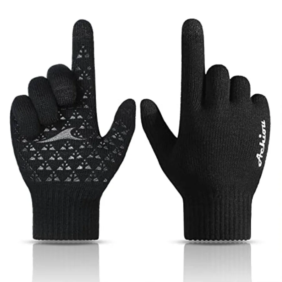 Achiou Winter Gloves, Glove for Men Women, Upgraded Touch Screen Texting Warm Running with Thermal Soft Knit Lining
Achiou Winter Gloves, Glove for Men Women, Upgraded Touch Screen Texting Warm Running with Thermal Soft Knit Lining