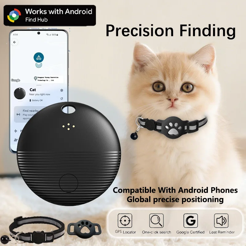 New Anti-Lost Cat Collar for Smart Tag GPS Tracker Protective Case With Bell Cats Necklace, Bluetooth Tracker Tag for Android
New Anti-Lost Cat Collar for Smart Tag GPS Tracker Protective Case With Bell Cats Necklace, Bluetooth Tracker Tag for Android