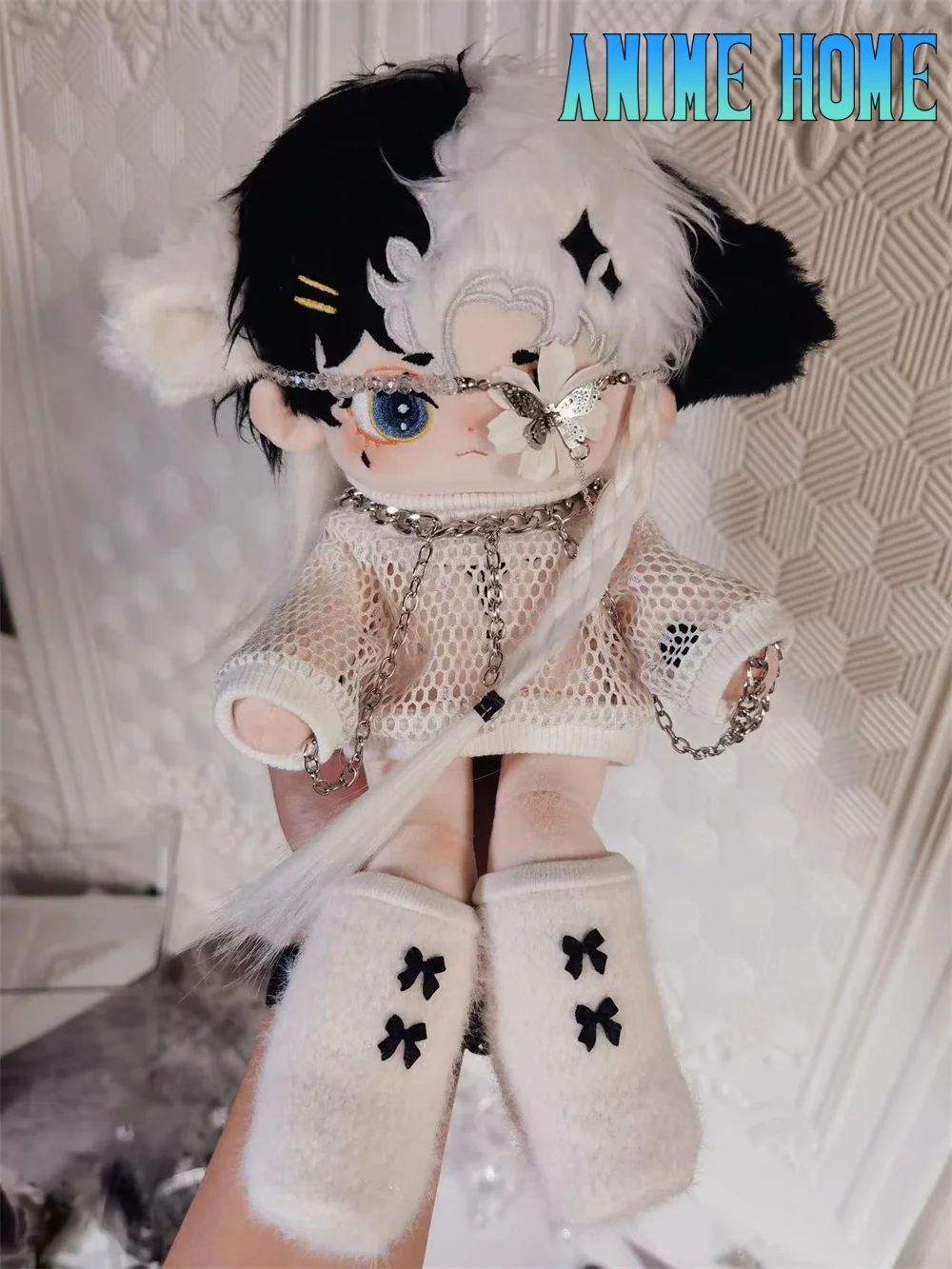 Original Angle Eye Mask Necklace Suit For 20cm Long Leg Doll Toy White Clothes Costume Suit Cosplay YM Kids Gift Cute
Original Angle Eye Mask Necklace Suit For 20cm Long Leg Doll Toy White Clothes Costume Suit Cosplay YM Kids Gift Cute