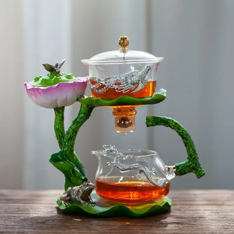 2023 Automatic Tea Set with Heat-Resistant Glass Teapot and Lazy Magnetic Tea Infuser for Home and Office
2023 Automatic Tea Set with Heat-Resistant Glass Teapot and Lazy Magnetic Tea Infuser for Home and Office