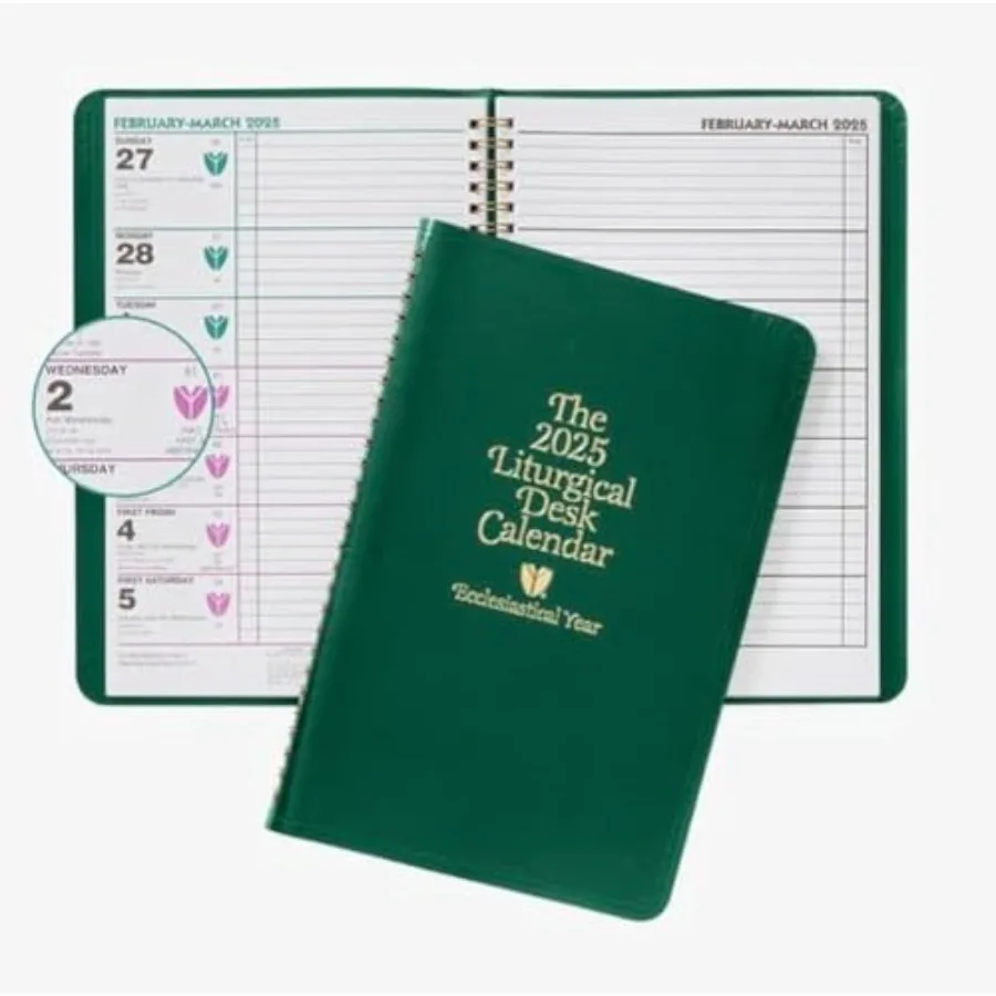 The 2027 Liturgical Desk Calendar Ecclesiastical Year Planner Lays Flat on Desk Keep Track of Daily Catholic Readings Vestment
The 2027 Liturgical Desk Calendar Ecclesiastical Year Planner Lays Flat on Desk Keep Track of Daily Catholic Readings Vestment