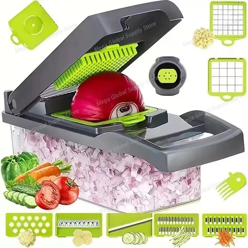 16 IN1 Mandoline Slicer Veggie Food Chopper Vegetable Cutter Tomato Carrot Grater Cheese French Onion Shredders Kitchen Tool
16 IN1 Mandoline Slicer Veggie Food Chopper Vegetable Cutter Tomato Carrot Grater Cheese French Onion Shredders Kitchen Tool