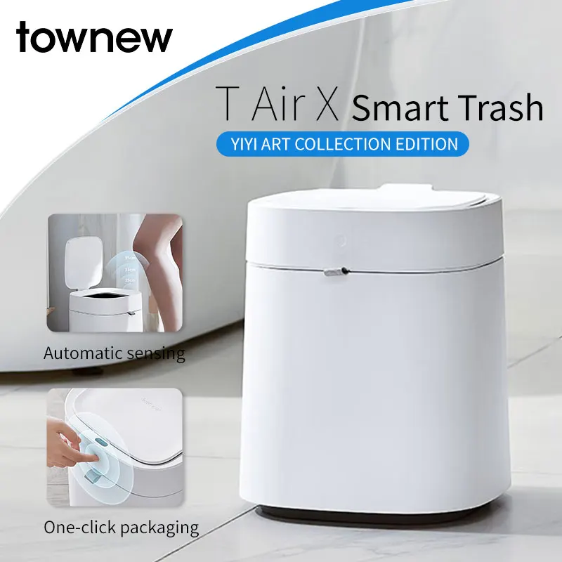 TOWNEW T Air X Smart Trash Can,3.5 Gallon Automatic Garbage Can with Self-Sealing and Intelligent sensing,One-click packaging
TOWNEW T Air X Smart Trash Can,3.5 Gallon Automatic Garbage Can with Self-Sealing and Intelligent sensing,One-click packaging
