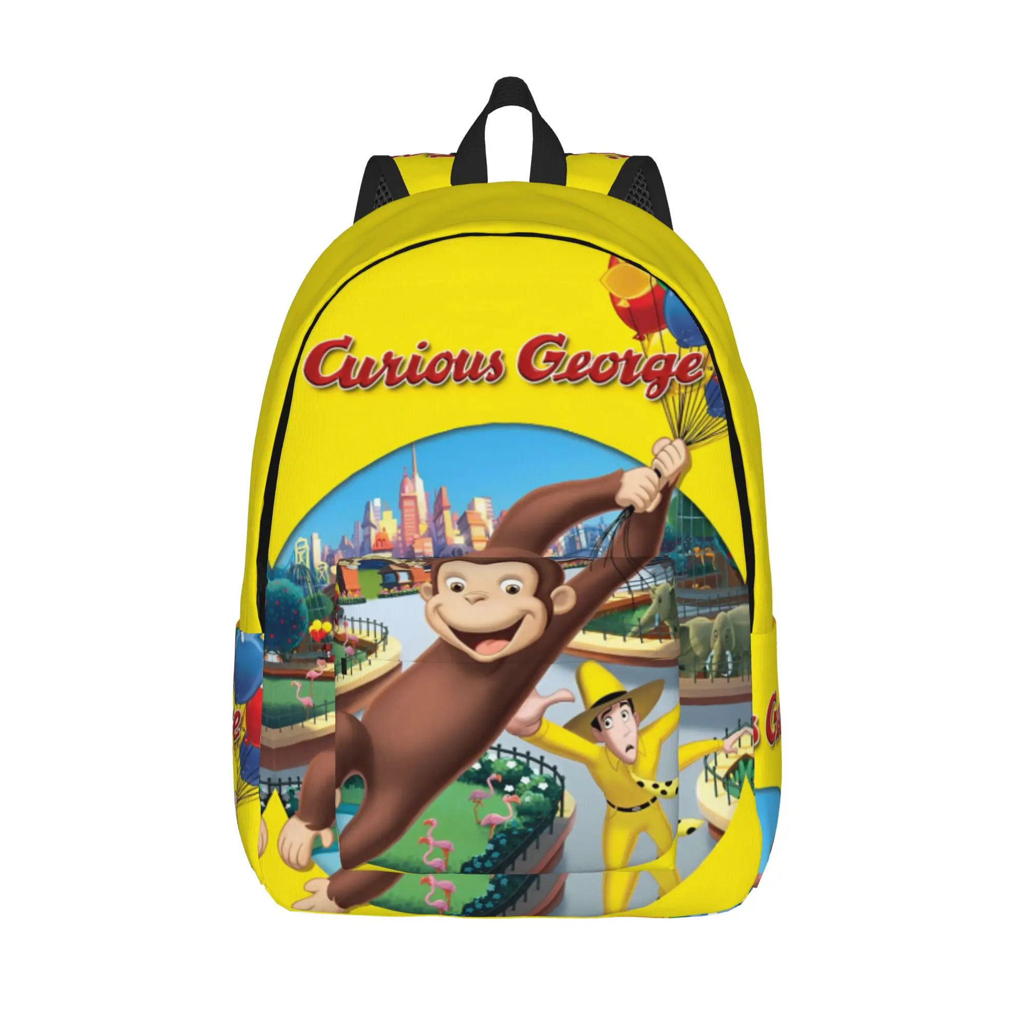 Curious George Monkey Cartoon Casual Backpack Sports Student Hiking Travel TV Series Daypack for Men Women College Canvas Bags
Curious George Monkey Cartoon Casual Backpack Sports Student Hiking Travel TV Series Daypack for Men Women College Canvas Bags