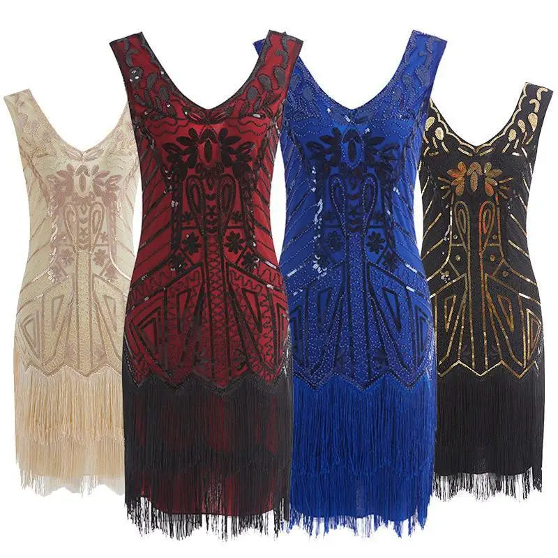 Вечернее платье Quali Tassel Gatsby с пайетками в стиле 920-х годов, ультракороткая юбка, без бренда, полиэстер, миди, с завышенной талией
Вечернее платье Quali Tassel Gatsby с пайетками в стиле 920-х годов, ультракороткая юбка, без бренда, полиэстер, миди, с завышенной талией