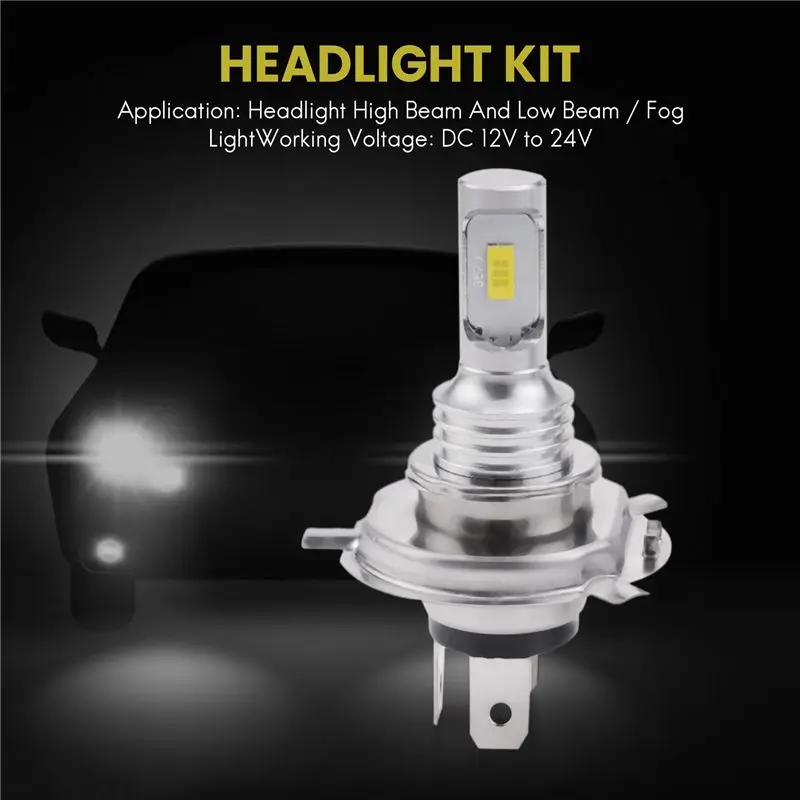 2 X H4 9003 Hb2 6000K Super White Csp Комплект светодиодных ламп для фар основной в автомобильном освещении
2 X H4 9003 Hb2 6000K Super White Csp Комплект светодиодных ламп для фар основной в автомобильном освещении