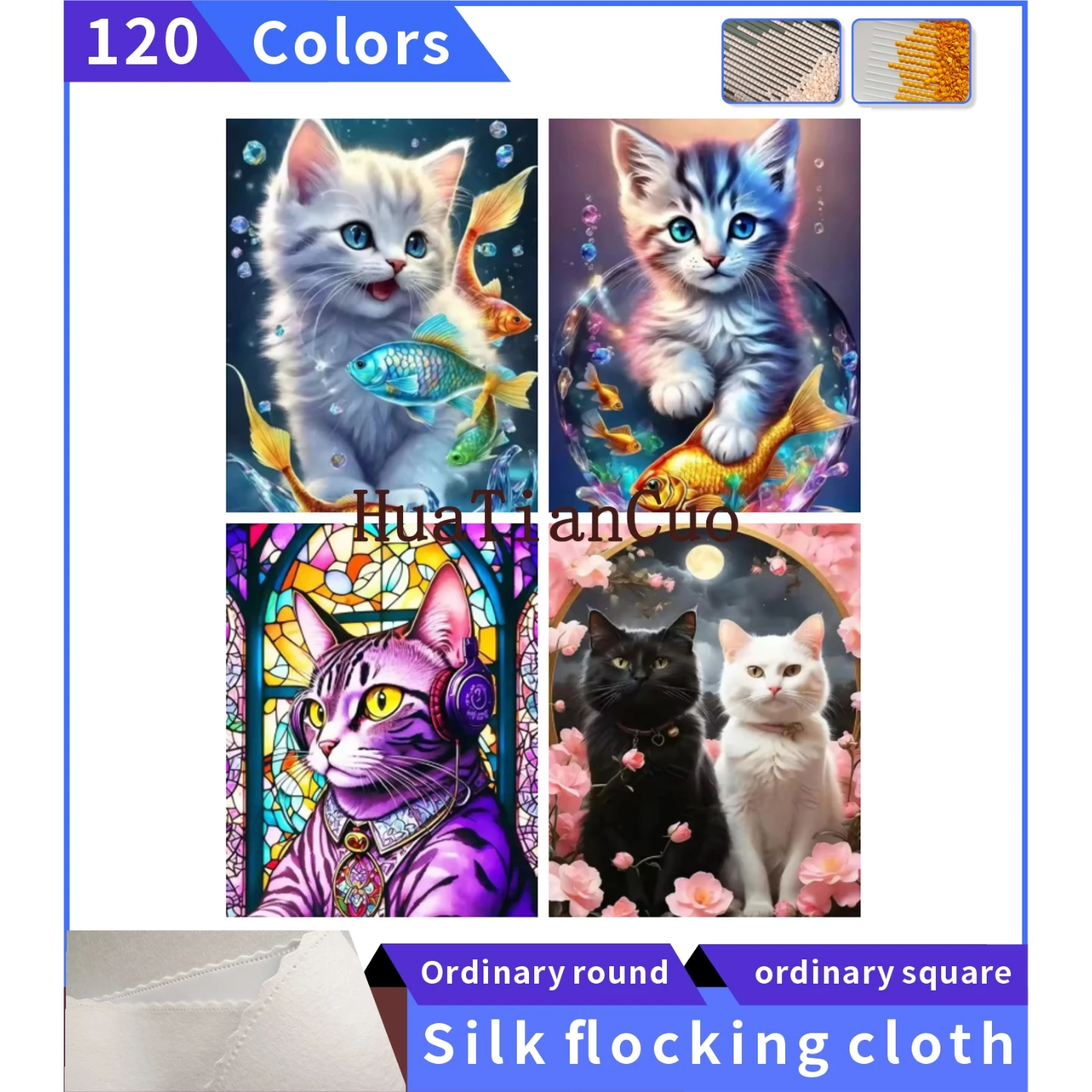 120 цветов «Милый кот» алмазная живопись шелковая флокированная ткань украшение дома ручная работа DIY
120 цветов «Милый кот» алмазная живопись шелковая флокированная ткань украшение дома ручная работа DIY