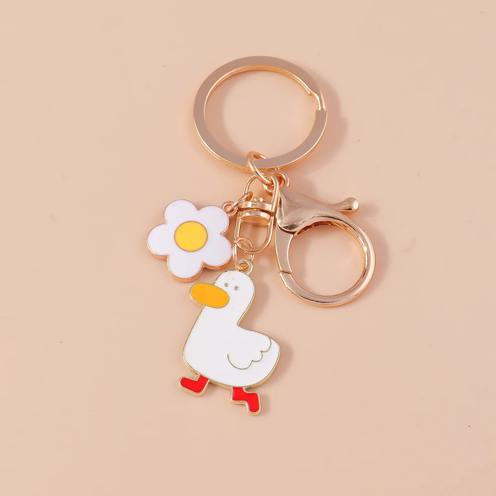 Lovely Enamel Duck Keychain Rings for Women Men Handbag Pendant Cartoon Animal Key Rings Car Key Holder DIY Jewelry Gift
Lovely Enamel Duck Keychain Rings for Women Men Handbag Pendant Cartoon Animal Key Rings Car Key Holder DIY Jewelry Gift