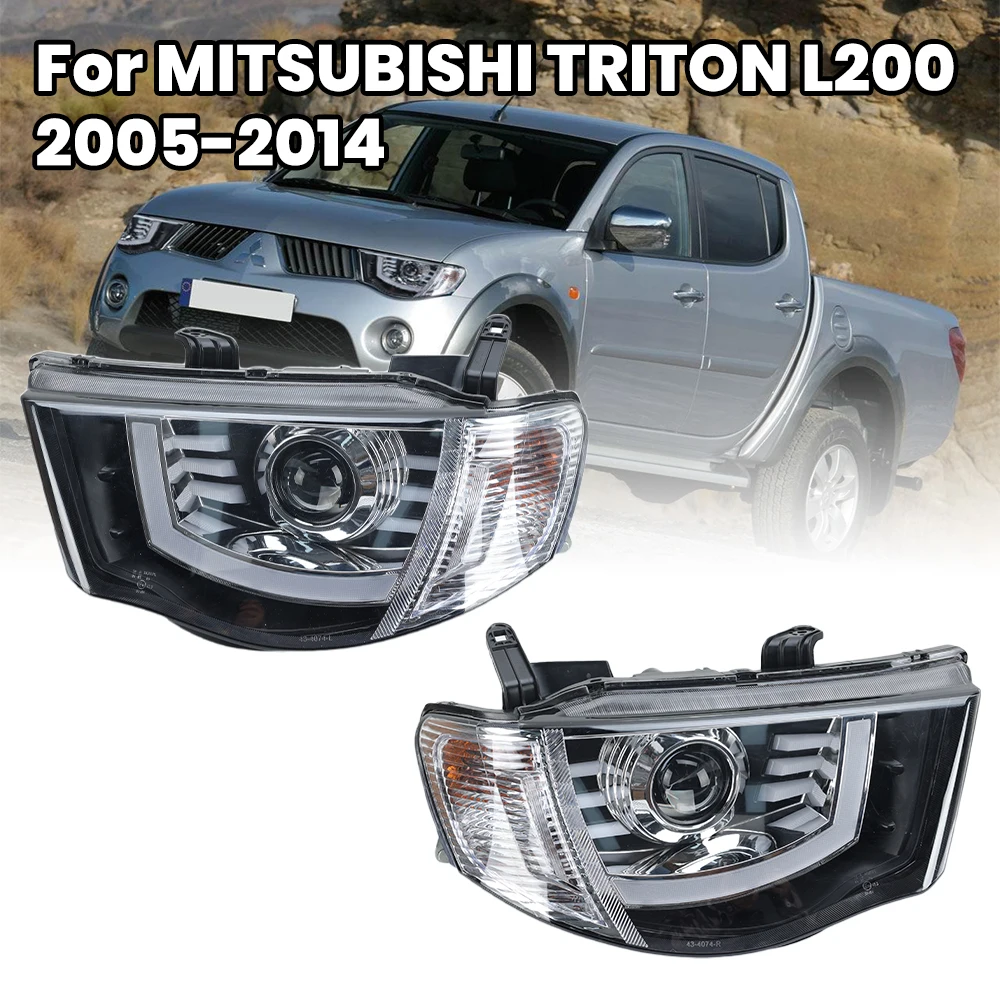светодиодные фары для MITSUBISHI TRITON L200 2005-2014, фара с галогенным боковым фонарем, указатель поворота, угловая лампа DRL
светодиодные фары для MITSUBISHI TRITON L200 2005-2014, фара с галогенным боковым фонарем, указатель поворота, угловая лампа DRL