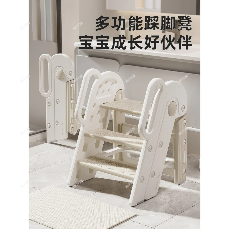 Kids Step Stool with Handrail Baby Anti-slip Foot Stool for Bathroom Wash Basin Height Boost
Kids Step Stool with Handrail Baby Anti-slip Foot Stool for Bathroom Wash Basin Height Boost