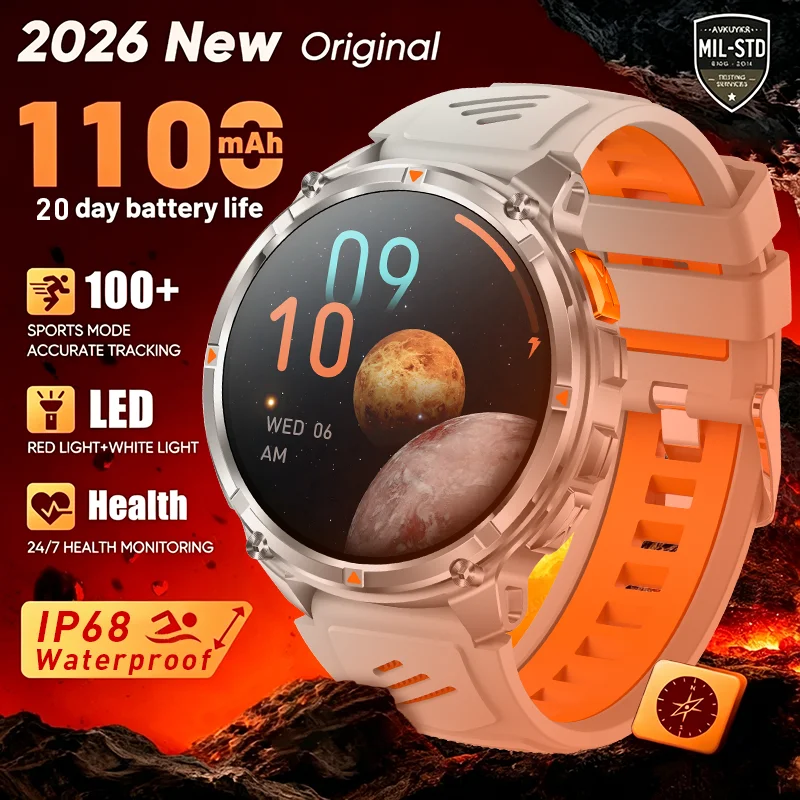 1100mAh Battery Outdoor Smart Watch Men Sports Fitness Tracker Heart Rate Monitor Compass Flashlight Bluetooth Call Smartwatch
1100mAh Battery Outdoor Smart Watch Men Sports Fitness Tracker Heart Rate Monitor Compass Flashlight Bluetooth Call Smartwatch