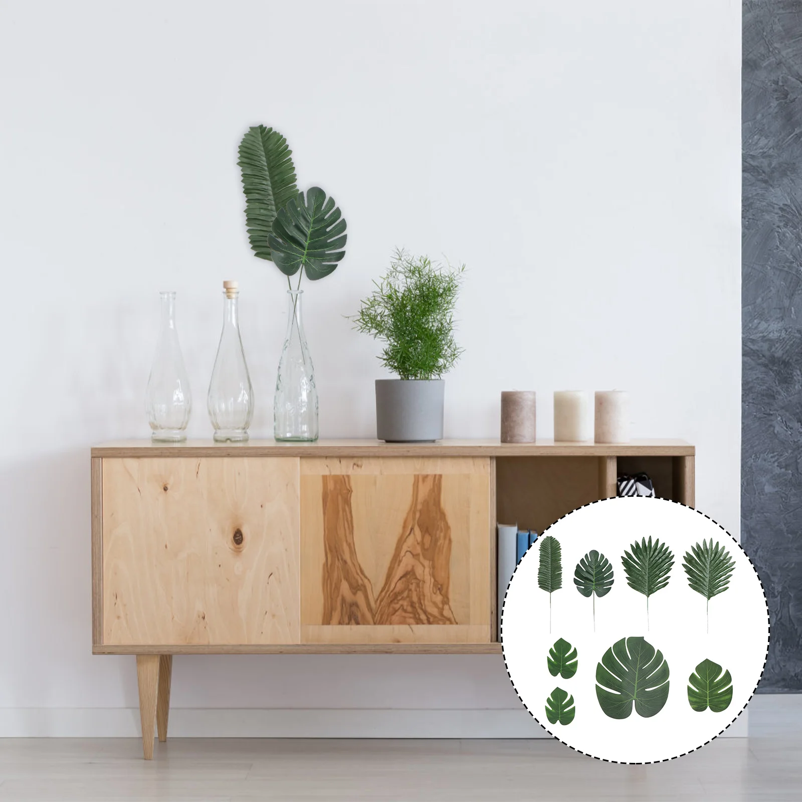 60pcs Artificial Plants Lifelike Palm Leaves Greenery Beach Themed Decorations Party Home Garden Wall Art Wedding Simulation
60pcs Artificial Plants Lifelike Palm Leaves Greenery Beach Themed Decorations Party Home Garden Wall Art Wedding Simulation