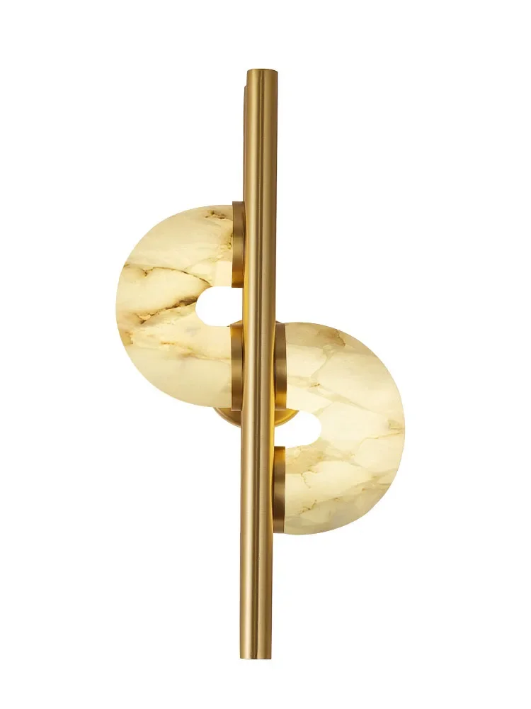 Designer background wall marble luxury wall lamp bedroom living room hotel model room decoration bedside aisle
Designer background wall marble luxury wall lamp bedroom living room hotel model room decoration bedside aisle