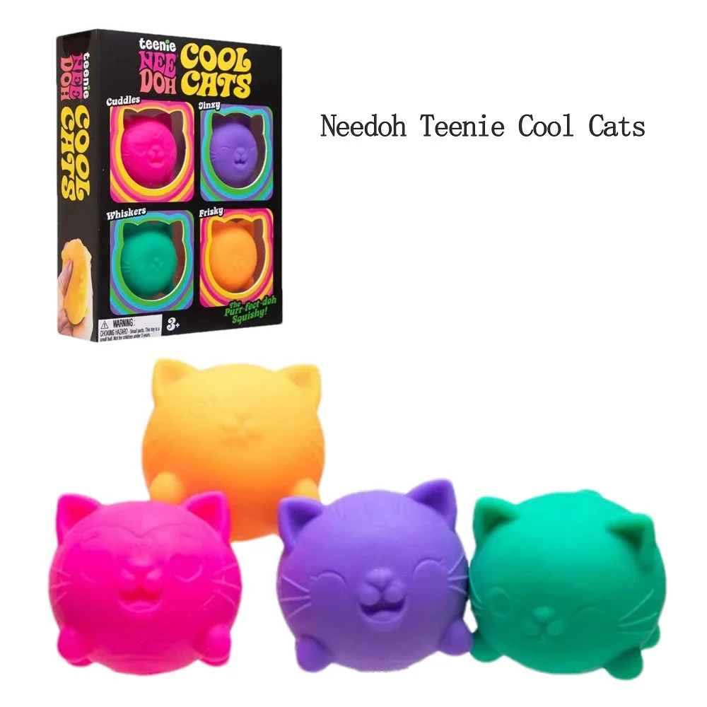 New Needoh Teenie Cool Cats 3 Pack Adorable Mini Cat Soft Squishy Sensory Squeeze Stress Relief Anti Anxiety Fidget Toys For Kid
New Needoh Teenie Cool Cats 3 Pack Adorable Mini Cat Soft Squishy Sensory Squeeze Stress Relief Anti Anxiety Fidget Toys For Kid