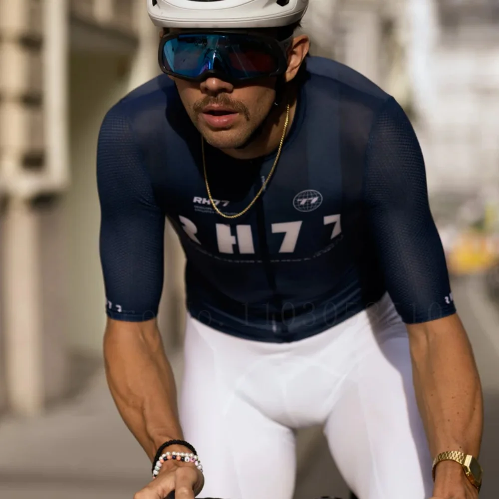 RH77 Summer Men's Short Sleeve Cycling Jersey Team Custom Logo Breathable Quick Dry Moisture Wicking Road Bike MTB Bicycle Shirt
RH77 Summer Men's Short Sleeve Cycling Jersey Team Custom Logo Breathable Quick Dry Moisture Wicking Road Bike MTB Bicycle Shirt