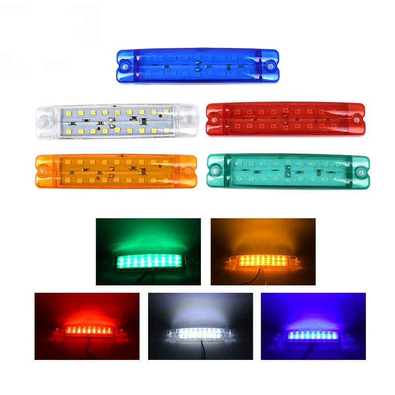 4pcs 24V Double-Row 18LED Side Lights for Trucks And Vans - Ultra Bright LED Work Light Bar with High-Power for Vehicle Exterior
4pcs 24V Double-Row 18LED Side Lights for Trucks And Vans - Ultra Bright LED Work Light Bar with High-Power for Vehicle Exterior