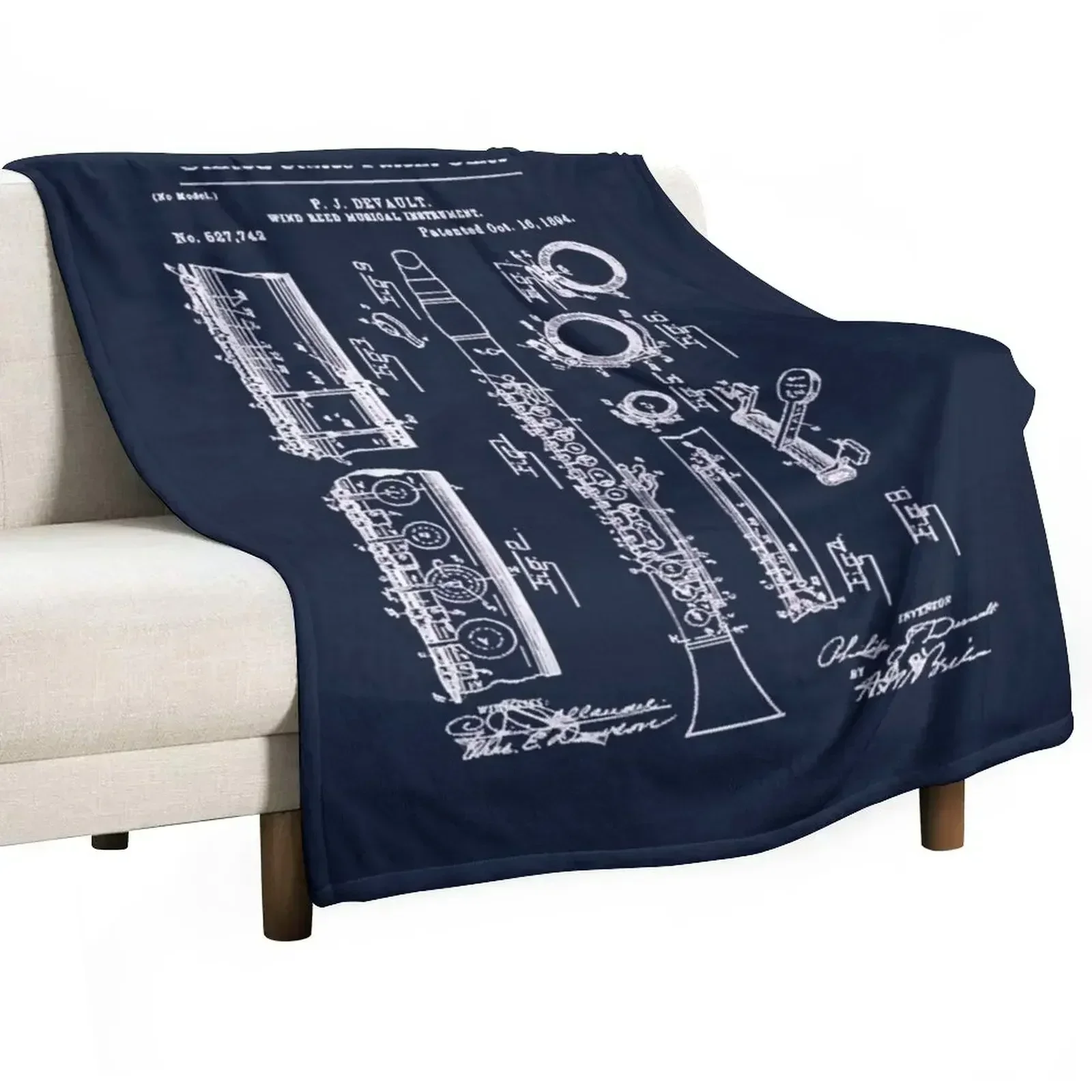 Clarinet Patent White Throw Blanket All Weather Soft Throw Blanket for Sofa
Clarinet Patent White Throw Blanket All Weather Soft Throw Blanket for Sofa
