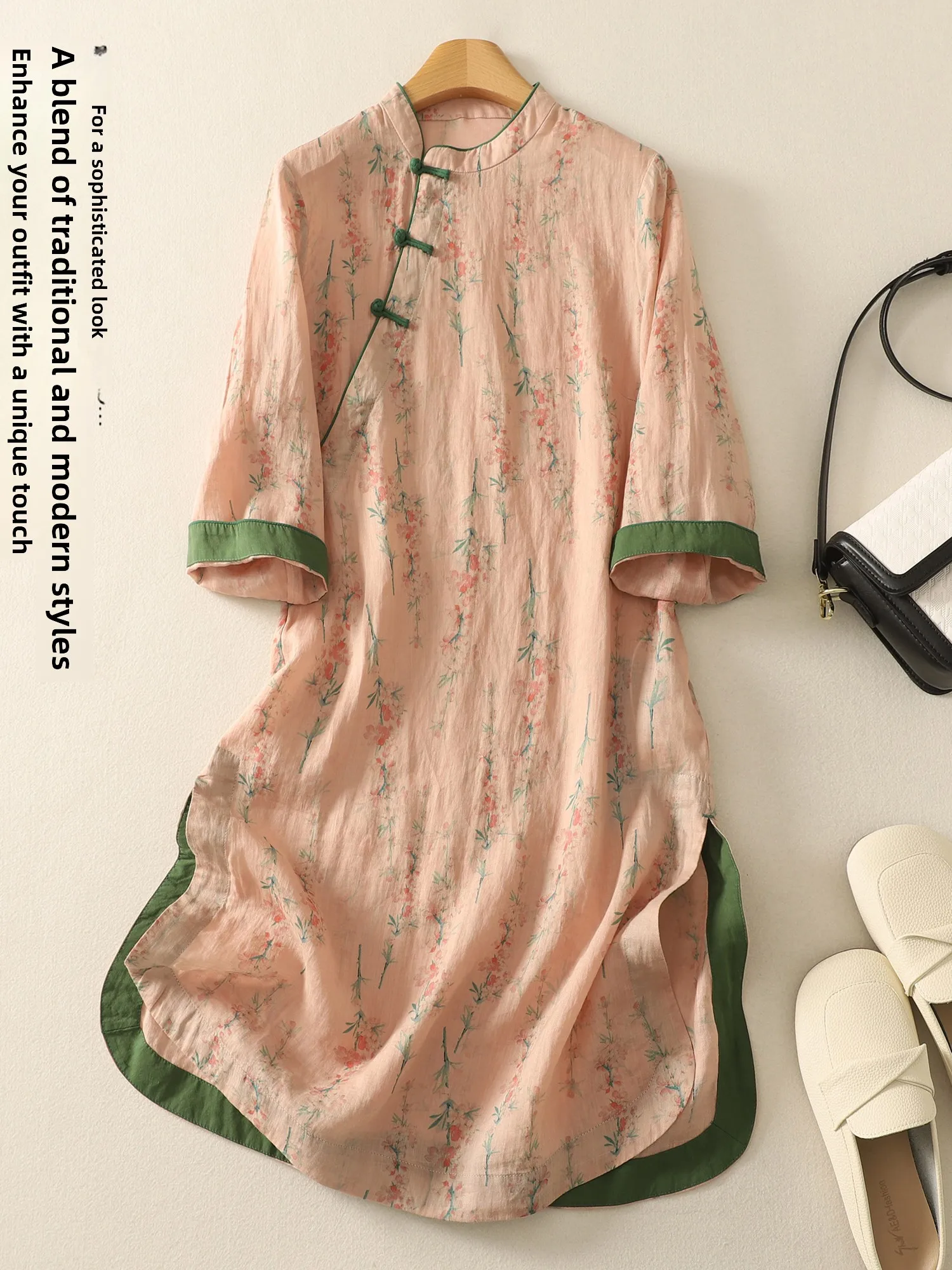 Commute Ethnic Style Stand Collar Straight Tube New Chinese National Style Improved Skirt Women's Fashion Silk Top
Commute Ethnic Style Stand Collar Straight Tube New Chinese National Style Improved Skirt Women's Fashion Silk Top