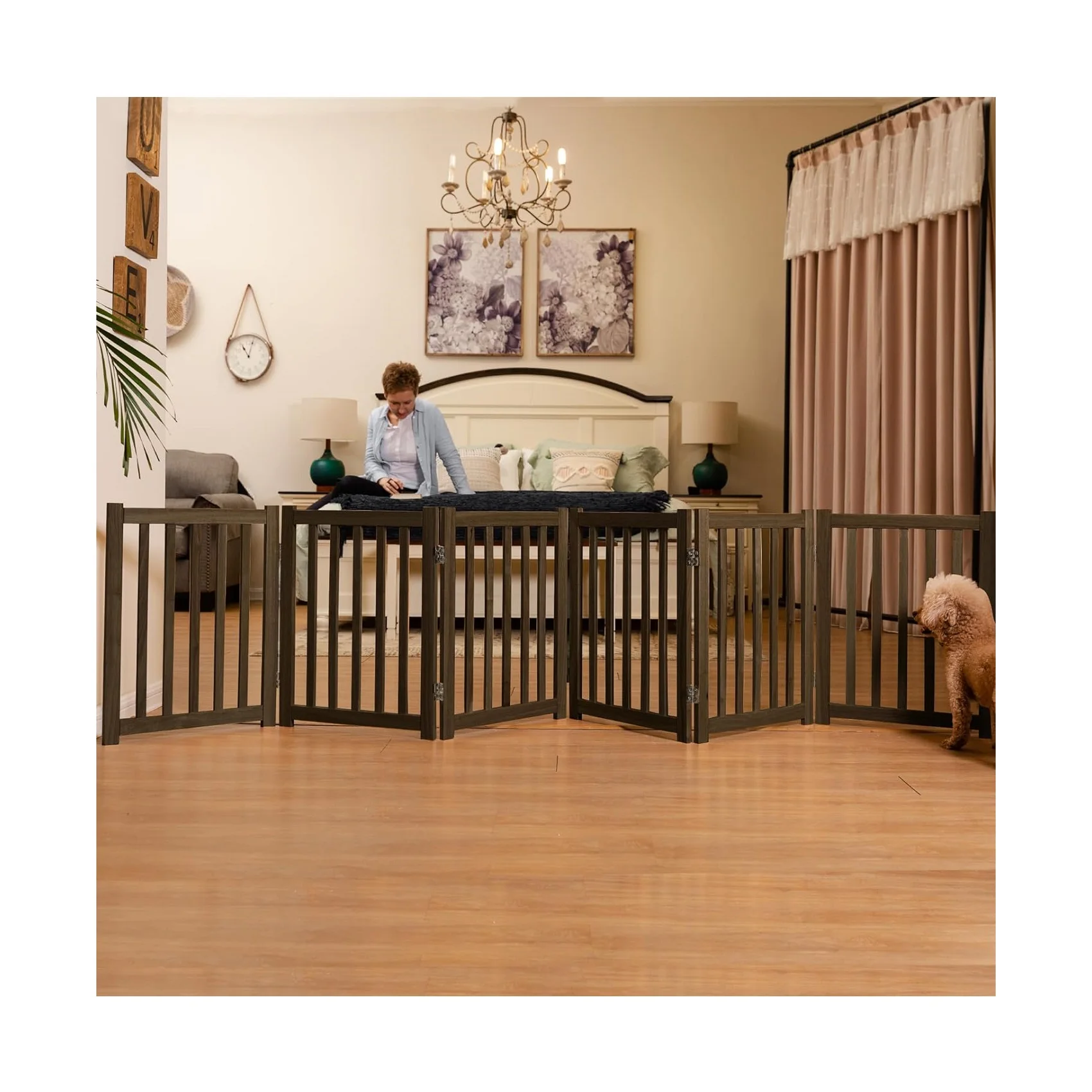 Wholesale Wooden Indoor Folding Expandable Dog Fence Pet Playpen Standing Indoor Safety Pet Barrier with 6 Panels
Wholesale Wooden Indoor Folding Expandable Dog Fence Pet Playpen Standing Indoor Safety Pet Barrier with 6 Panels