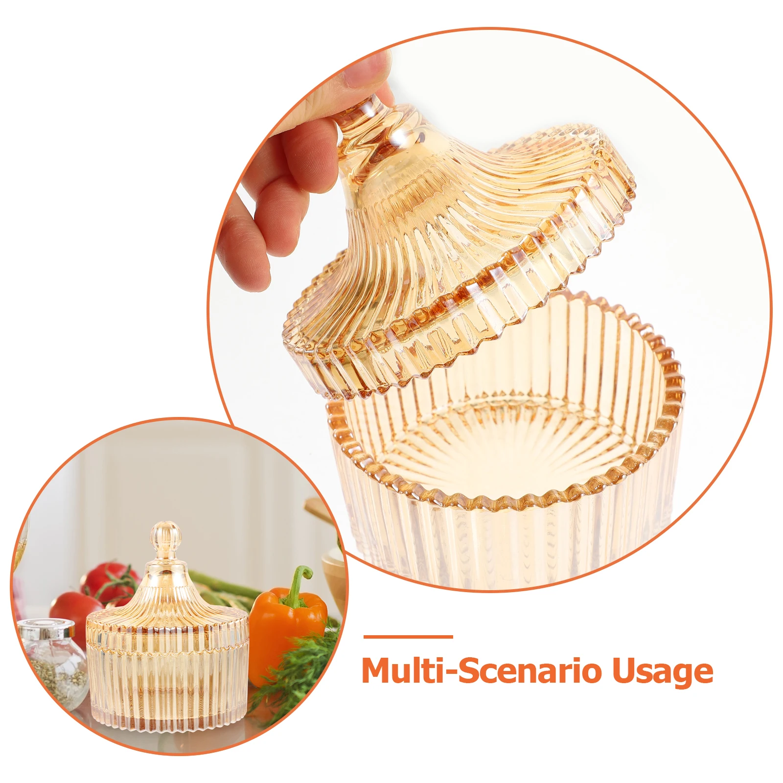 290ml Clear Glass Storage Jar Safe Candy Dish Box Sealed Container for Whole Grains Dry Food Beans Nuts Seasoned Flour
290ml Clear Glass Storage Jar Safe Candy Dish Box Sealed Container for Whole Grains Dry Food Beans Nuts Seasoned Flour