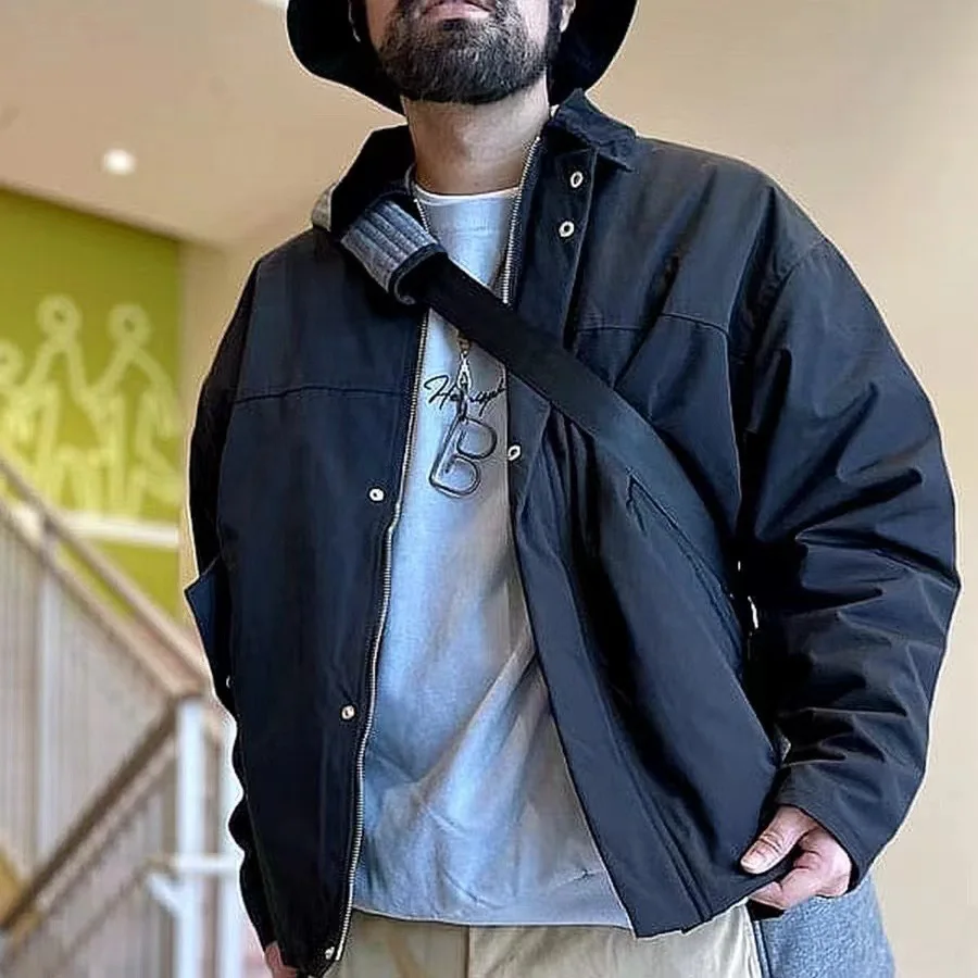 Loose Fit Corduroy Jaet Men's Casual Sle Stand Collar Long Sve Workwear Retro Hunting Coat ex Autumn Season
Loose Fit Corduroy Jaet Men's Casual Sle Stand Collar Long Sve Workwear Retro Hunting Coat ex Autumn Season