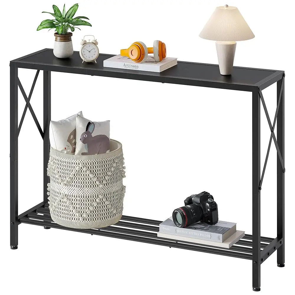 Console Table, 2-Tier Entryway Table,41.8”L Narrow Sofa Table With Shelves, Entrance Table For Hallway, Entryway, Living Room,
Console Table, 2-Tier Entryway Table,41.8”L Narrow Sofa Table With Shelves, Entrance Table For Hallway, Entryway, Living Room,