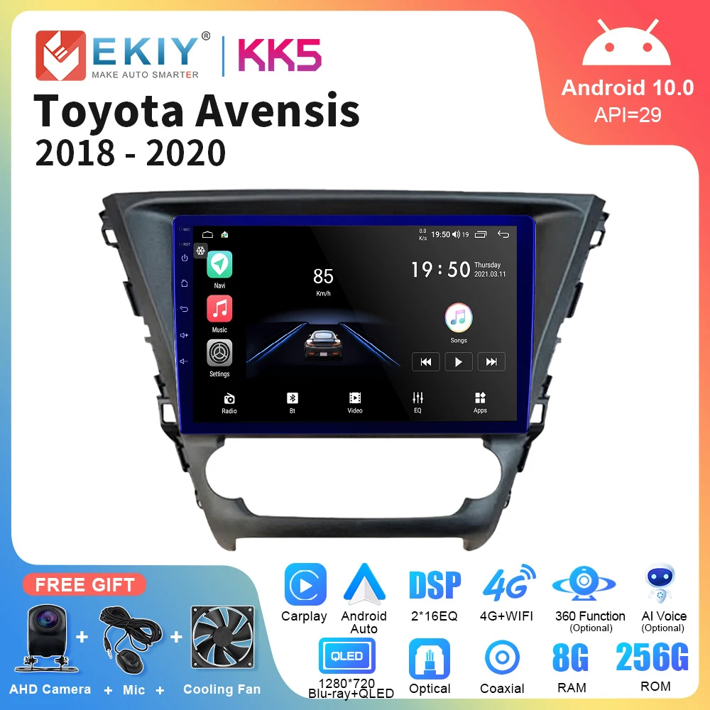 EKIY KK5 QLED Intelligent Android Car Radio For Toyota Avensis 2018-2020 Multimedia Video Player Navigation GPS Stereo 2din DVD
EKIY KK5 QLED Intelligent Android Car Radio For Toyota Avensis 2018-2020 Multimedia Video Player Navigation GPS Stereo 2din DVD
