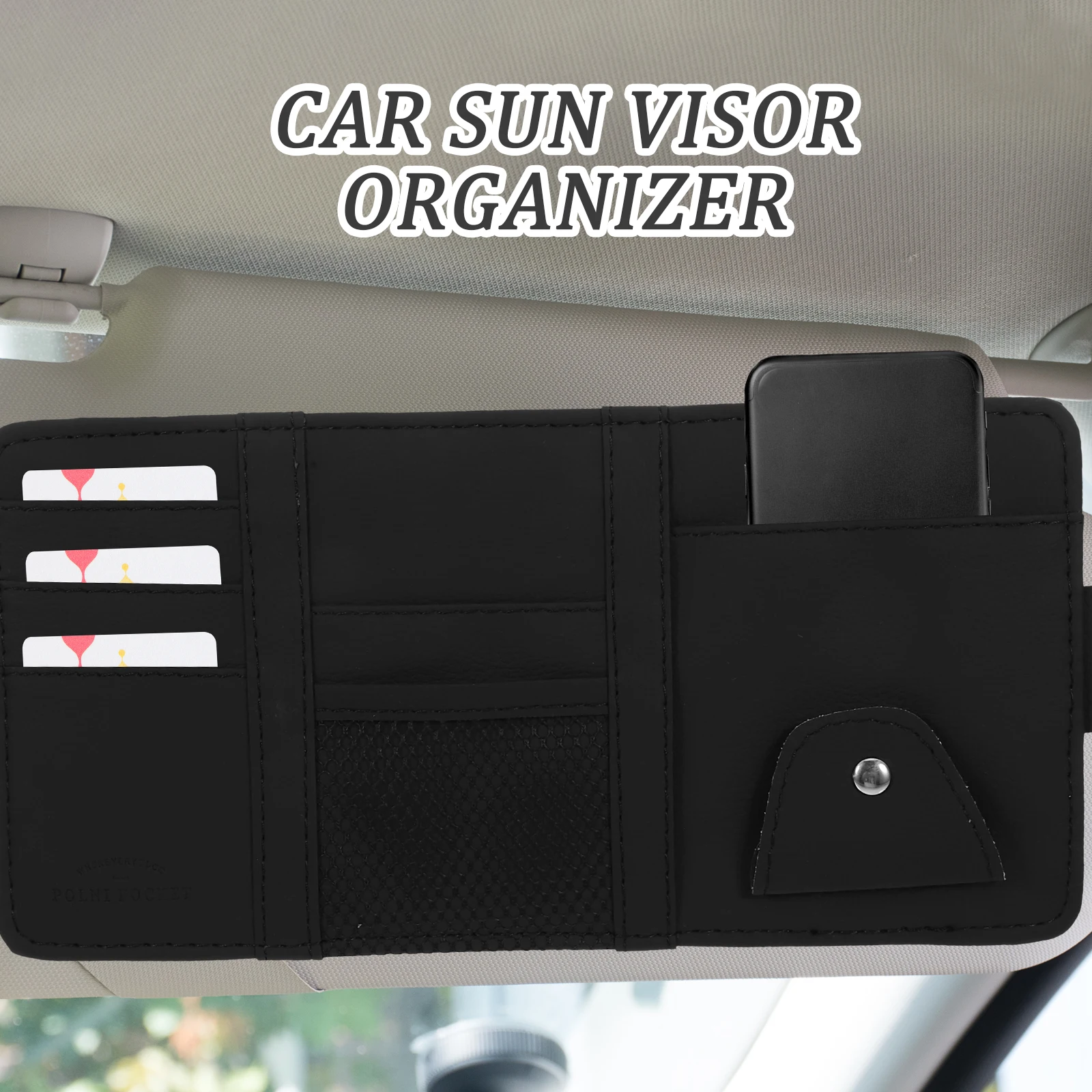 Car Glasses Holder Sun Visor Organizer Pu Storage Clip For Sunglasses Tickets Cards Universal Accessory Car
Car Glasses Holder Sun Visor Organizer Pu Storage Clip For Sunglasses Tickets Cards Universal Accessory Car