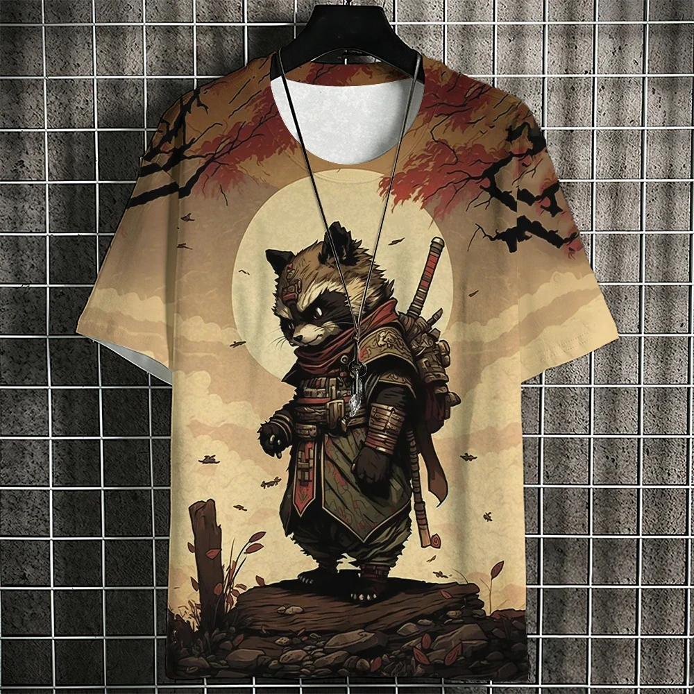 Fashion T-shirts Animal Pattern Funny Tops Oversized Unisex Kids Tees Japanese Style Samurai Cat 3D Printed T-shirts
Fashion T-shirts Animal Pattern Funny Tops Oversized Unisex Kids Tees Japanese Style Samurai Cat 3D Printed T-shirts