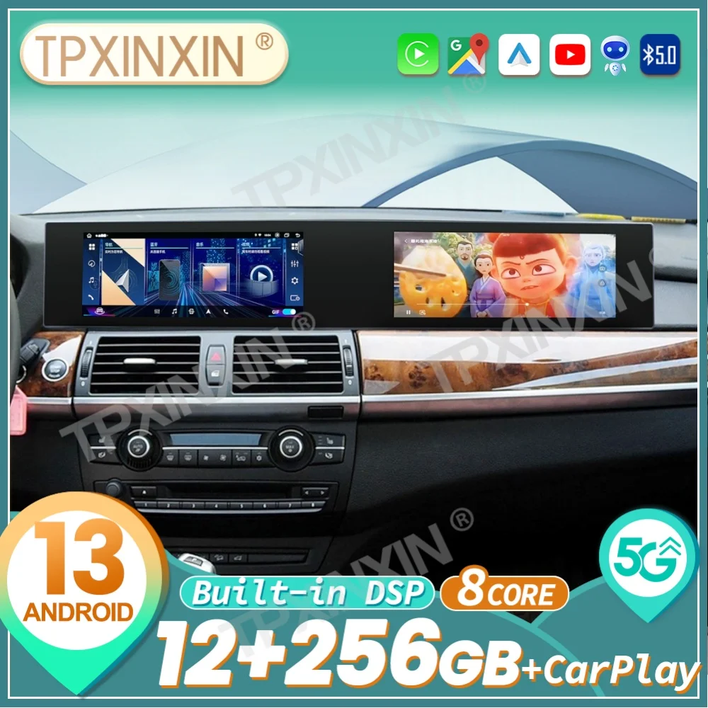 Dual 12.3 inch Android Carplay For BMW X5 X6 E70 E71 2007~2013 Car Radio Stereo Automotive Multimedia Player GPS Navi Head Unit
Dual 12.3 inch Android Carplay For BMW X5 X6 E70 E71 2007~2013 Car Radio Stereo Automotive Multimedia Player GPS Navi Head Unit