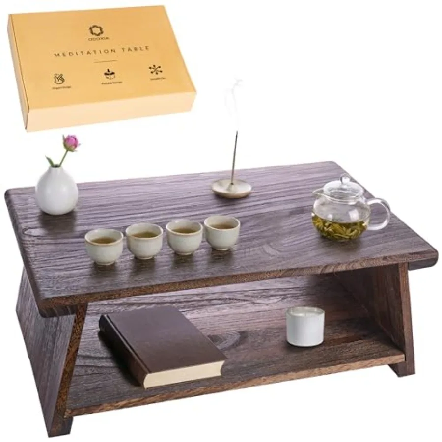 Floor Table for Tea Rituals Altar Table for Meditation Mindfulness and More Low Japanese Floor Platform Chabudai Style for Sitt
Floor Table for Tea Rituals Altar Table for Meditation Mindfulness and More Low Japanese Floor Platform Chabudai Style for Sitt