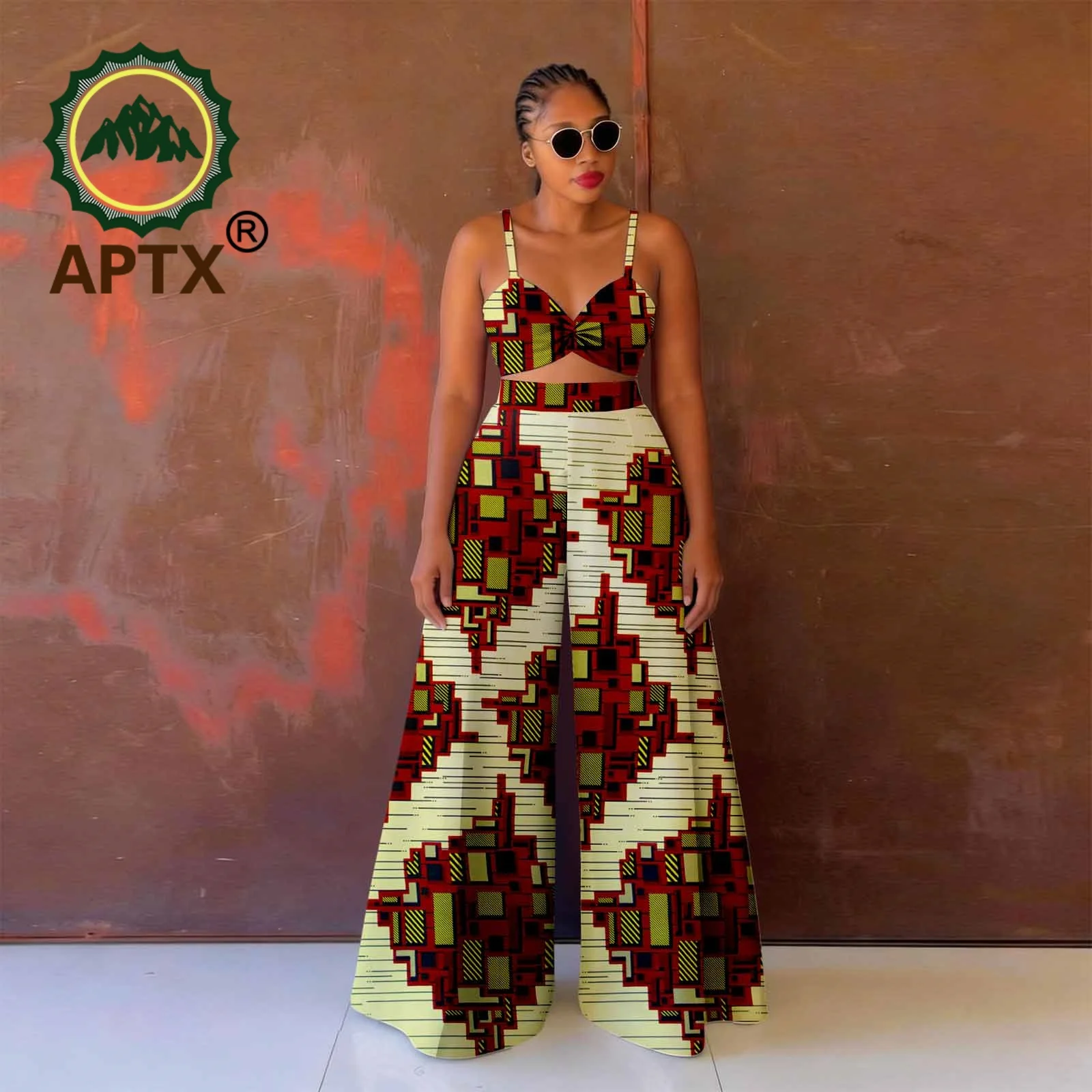 African Print Women's Set Ankara Slash neck Sleeveless Hollow Out Top and Floor-Length pants two-piece set Casual Dashiki Attire
African Print Women's Set Ankara Slash neck Sleeveless Hollow Out Top and Floor-Length pants two-piece set Casual Dashiki Attire
