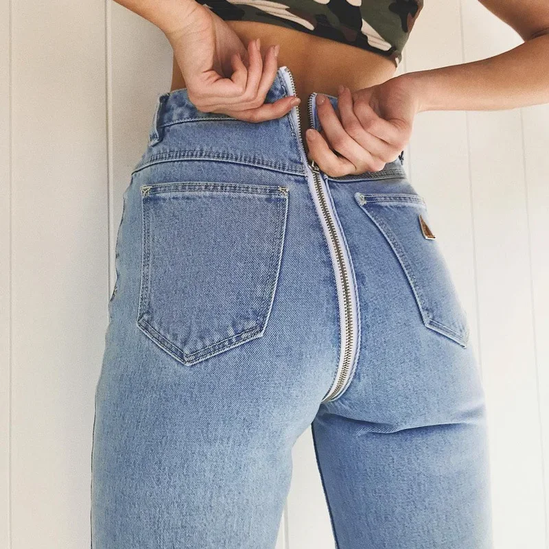 2024 New Sexy Back Zipper Long Jeans Women Basic Classic High Waist Skinny Pencil Light Blue Denim Pants Elastic Stretch Jeans
2024 New Sexy Back Zipper Long Jeans Women Basic Classic High Waist Skinny Pencil Light Blue Denim Pants Elastic Stretch Jeans