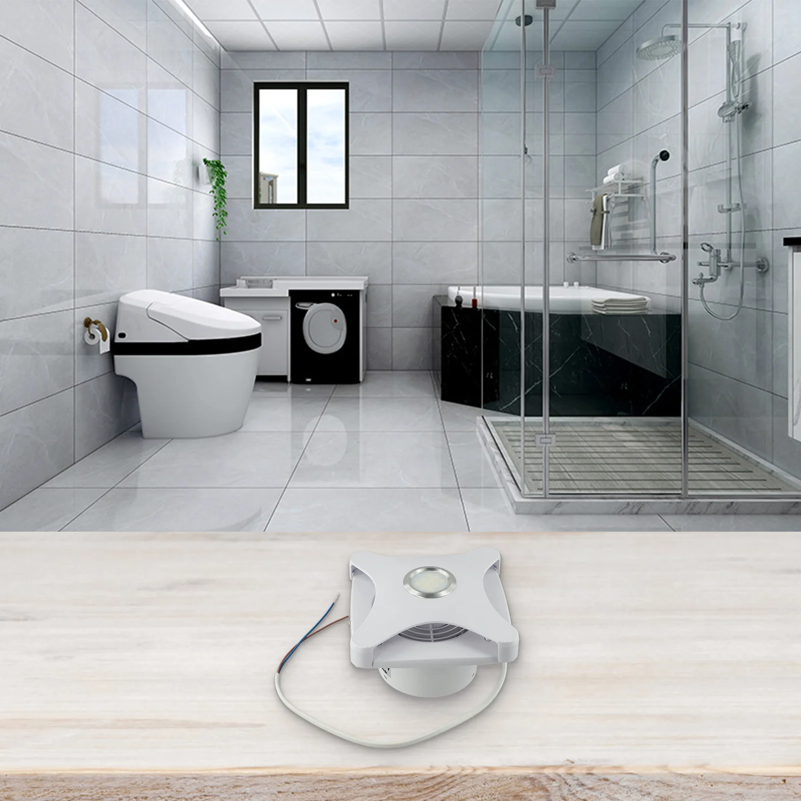 Exhaust Fan 15W Ceiling Fan Integrated Lighting Bright White Light Easy Installation Efficient Humidity Control
Exhaust Fan 15W Ceiling Fan Integrated Lighting Bright White Light Easy Installation Efficient Humidity Control