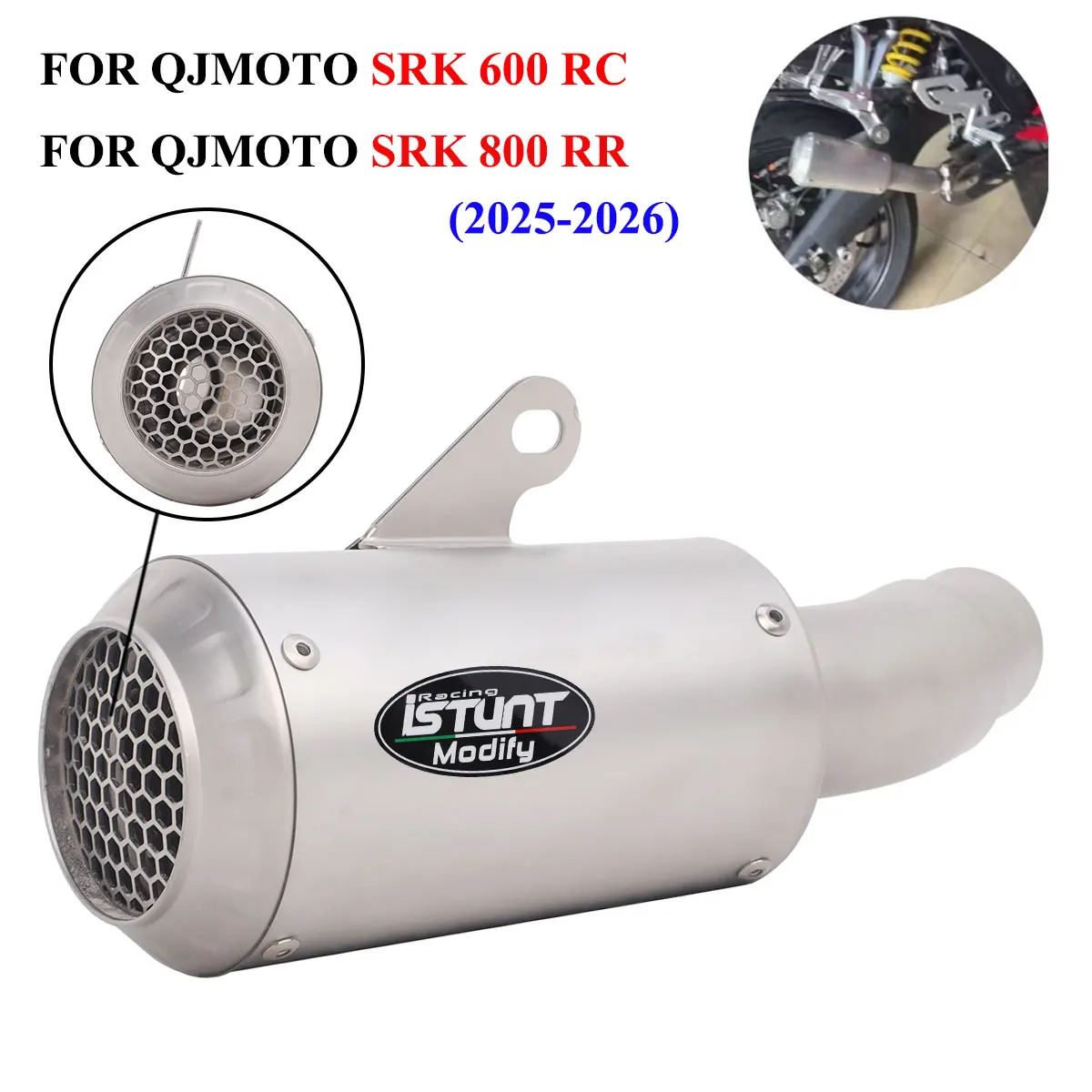 Slip On For QJMOTOR SRK600 RC SRK800RR 2025 2026 Motorcycle Exhaust Escape Muffler Middle Link Pipe SRK600RC Exhaust
Slip On For QJMOTOR SRK600 RC SRK800RR 2025 2026 Motorcycle Exhaust Escape Muffler Middle Link Pipe SRK600RC Exhaust
